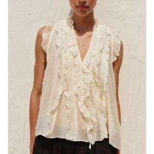 ZARA RUFFLE TOP